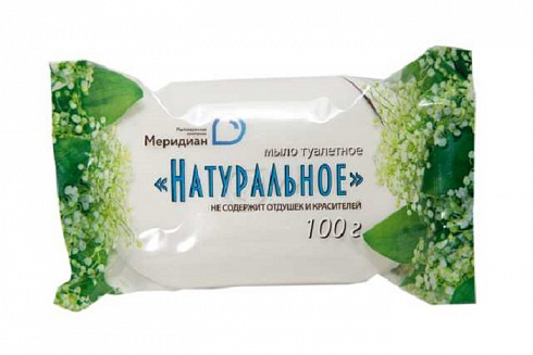 Мыло туалетное твердое "Натуральное" 100гр 