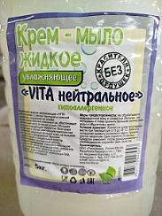Жидкое крем-мыло VITA 5кг Нейтральное гипоаллергенное